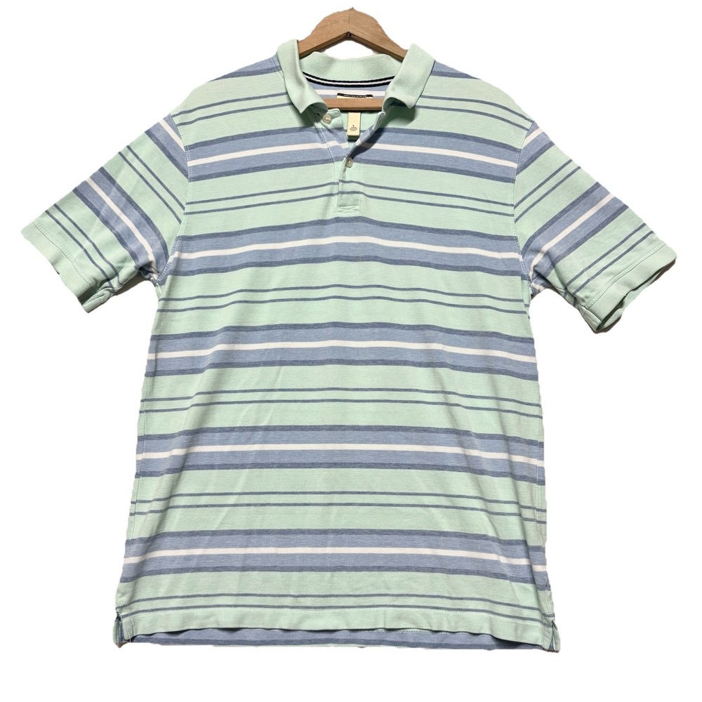 G.H. Bass Shirt Mens‎ L Striped Polo Heritage Collection Cotton Casual Preppy